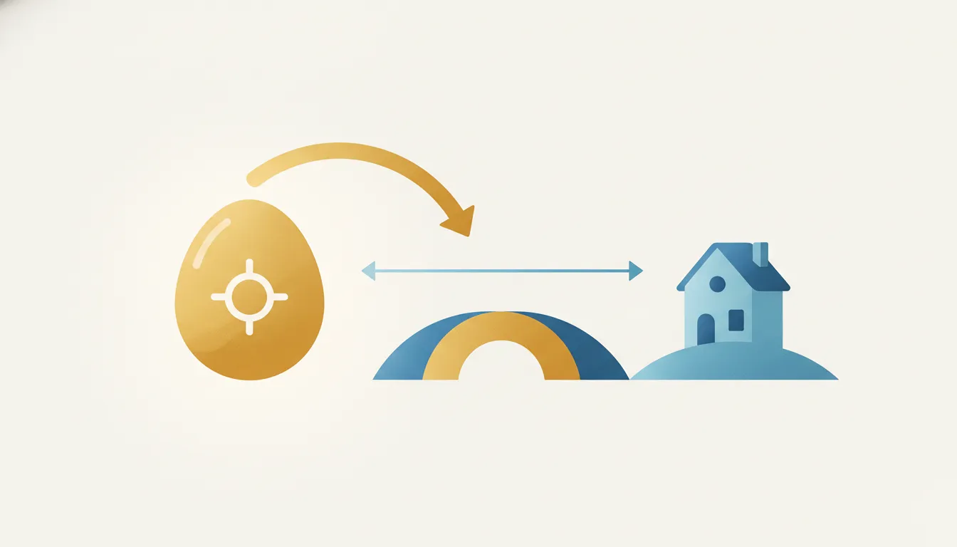 Editorial illustration for Borrowing From a 401(k) for a Down Payment: What to Weigh.
