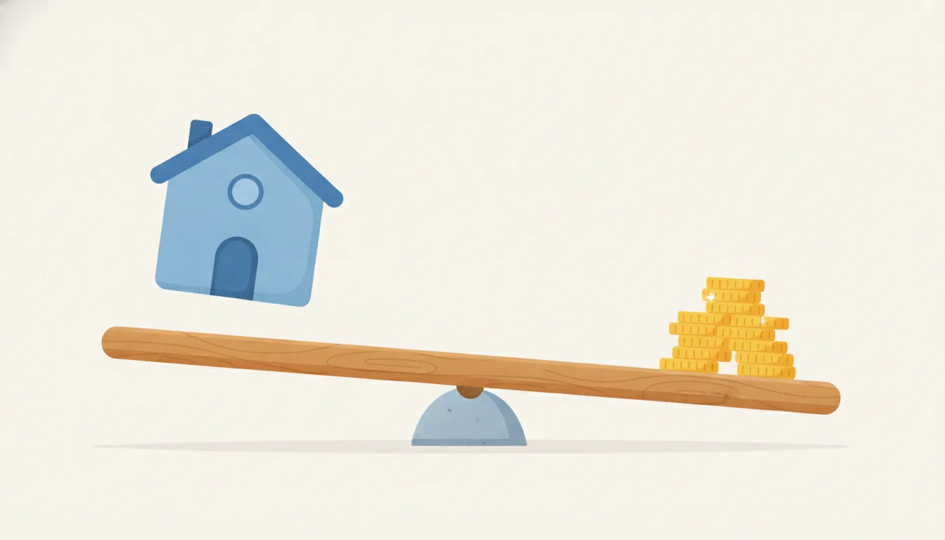 Editorial illustration for Leverage and the Down Payment: Why Small Price Moves Matter.